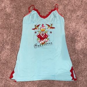 VGUC Popsi Lingerie XL Tattoo Cotten Slip Nighgown